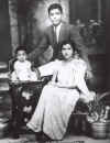 Joe Grandpa and Gladys Grandma with 1 year old amma in Rangoon in 1937.jpg (70886 bytes)